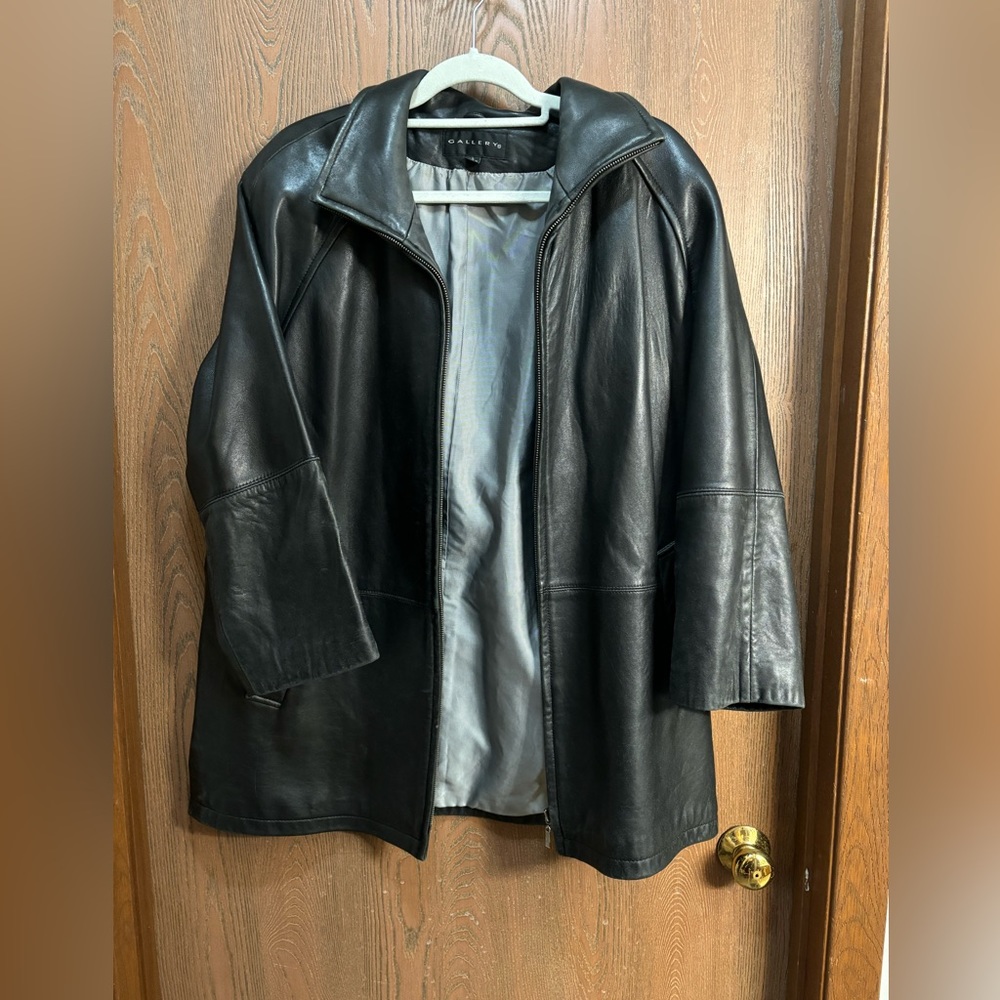 LEATHER GALLERY JACKET 